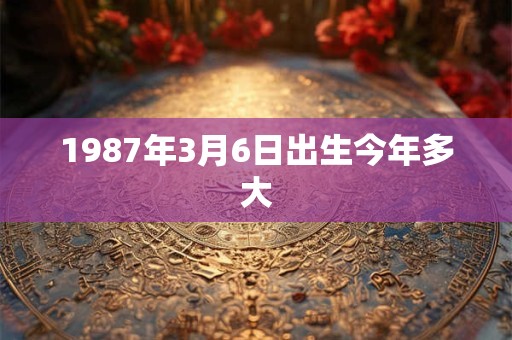 1987年3月6日出生今年多大