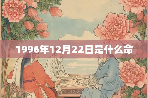 1996年12月22日是什么命