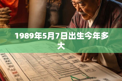 1989年5月7日出生今年多大