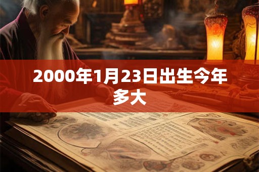 2000年1月23日出生今年多大