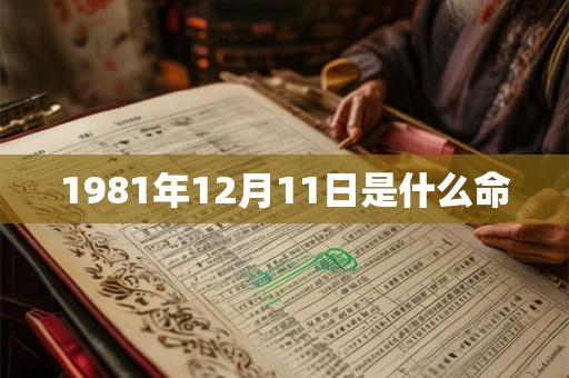 1981年12月11日是什么命