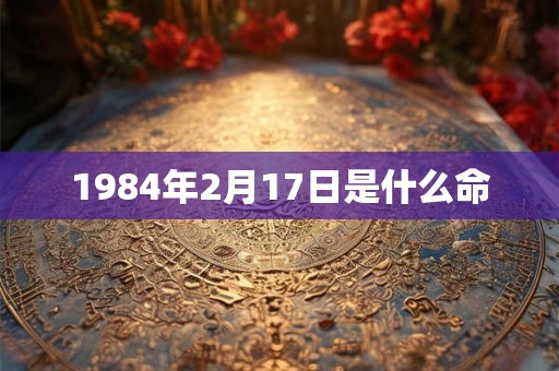 1984年2月17日是什么命