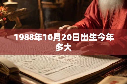 1988年10月20日出生今年多大