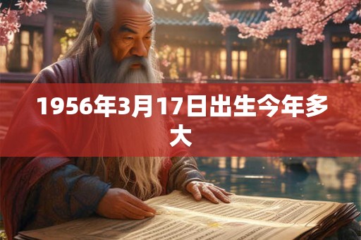 1956年3月17日出生今年多大