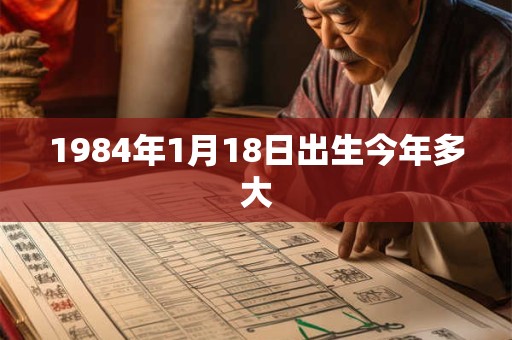 1984年1月18日出生今年多大