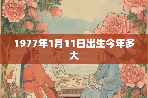 1977年1月11日出生今年多大