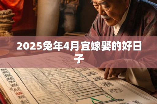 2025兔年4月宜嫁娶的好日子
