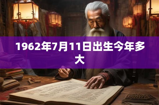 1962年7月11日出生今年多大