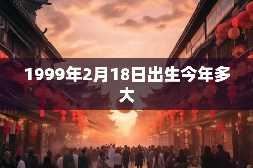 1999年2月18日出生今年多大