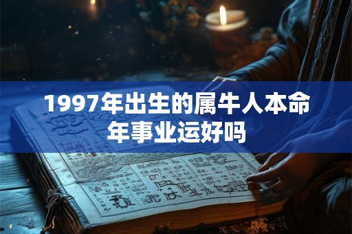 1997年出生的属牛人本命年事业运好吗 1997年出生的属牛人本命年事业运好吗