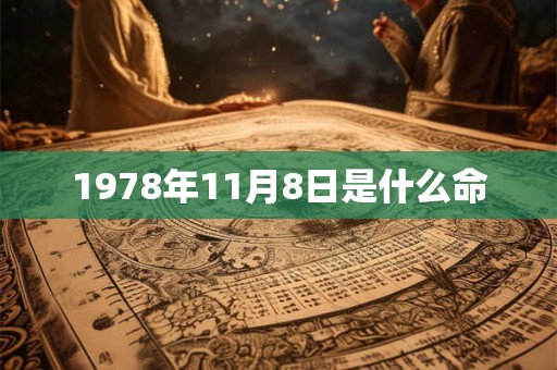 1978年11月8日是什么命 1978年11月8日是什么命