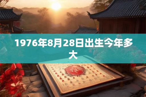 1976年8月28日出生今年多大