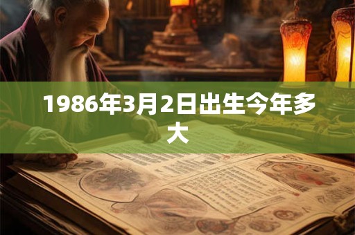1986年3月2日出生今年多大