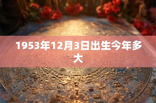 1953年12月3日出生今年多大