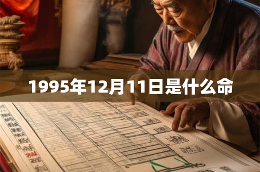 1995年12月11日是什么命