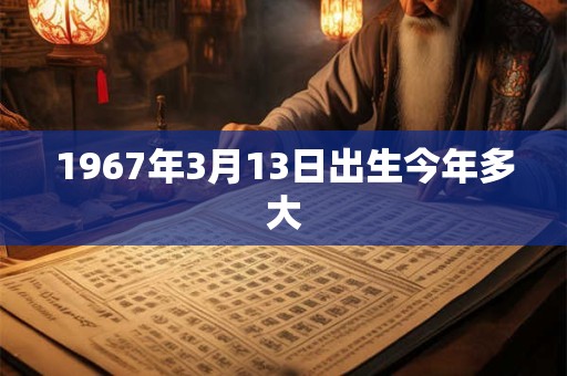 1967年3月13日出生今年多大