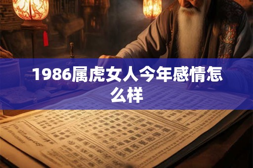 1986属虎女人今年感情怎么样 1986属虎女人今年感情怎么样