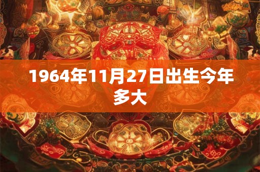 1964年11月27日出生今年多大