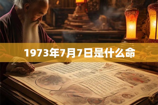 1973年7月7日是什么命