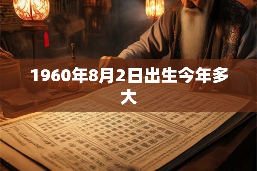 1960年8月2日出生今年多大