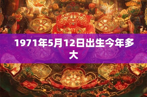1971年5月12日出生今年多大