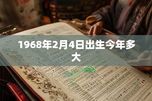 1968年2月4日出生今年多大