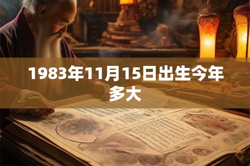 1983年11月15日出生今年多大
