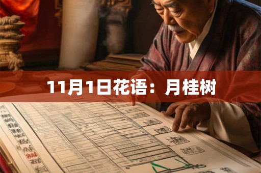 11月1日花语：月桂树