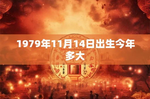 1979年11月14日出生今年多大