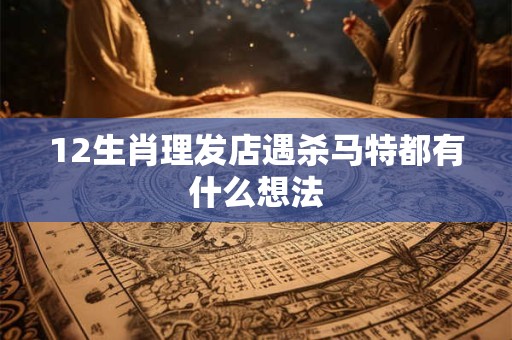 12生肖理发店遇杀马特都有什么想法