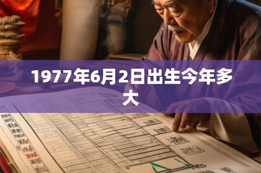 1977年6月2日出生今年多大