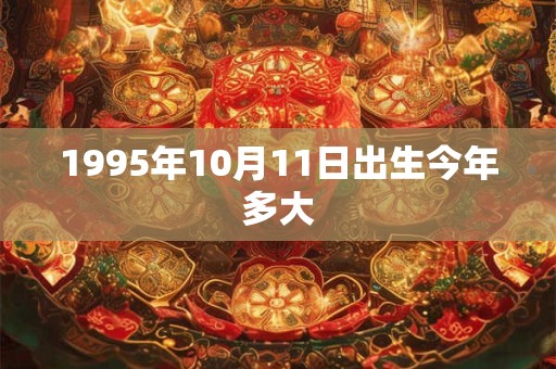 1995年10月11日出生今年多大
