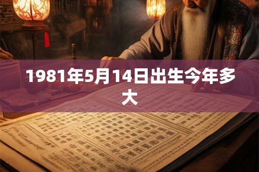 1981年5月14日出生今年多大