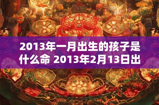 2013年一月出生的孩子是什么命 2013年2月13日出生的是什么星座