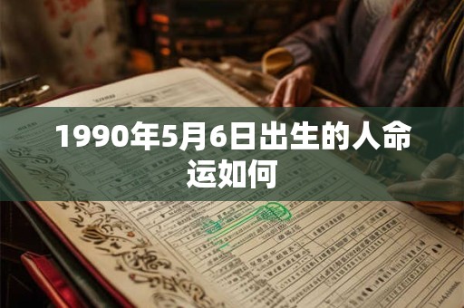 1990年5月6日出生的人命运如何