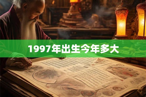 1997年出生今年多大