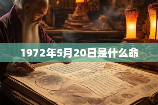 1972年5月20日是什么命