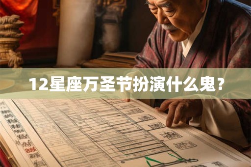 12星座万圣节扮演什么鬼？