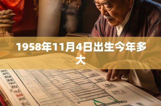 1958年11月4日出生今年多大