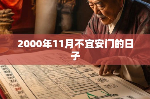 2000年11月不宜安门的日子