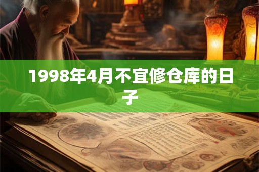 1998年4月不宜修仓库的日子