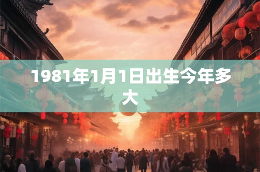 1981年1月1日出生今年多大