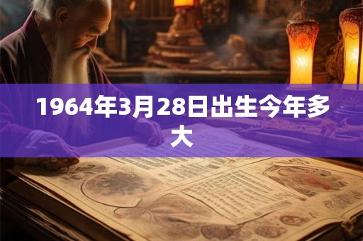 1964年3月28日出生今年多大