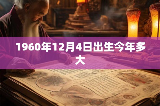 1960年12月4日出生今年多大