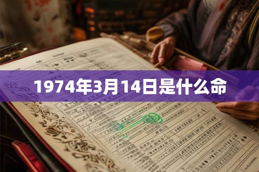 1974年3月14日是什么命
