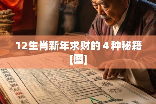 12生肖新年求财的４种秘籍[图]