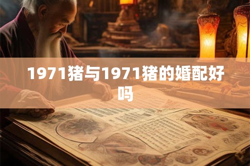 1971猪与1971猪的婚配好吗