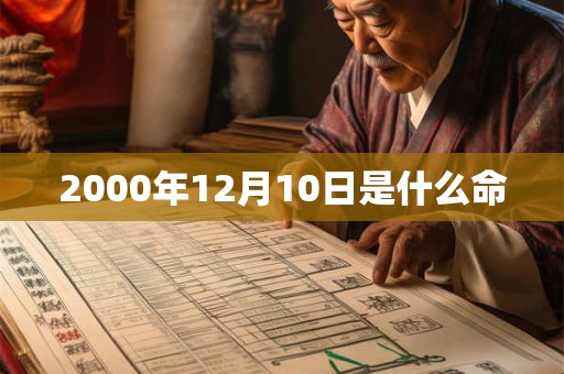 2000年12月10日是什么命