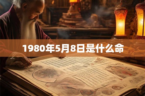 1980年5月8日是什么命