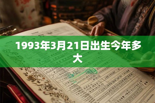 1993年3月21日出生今年多大